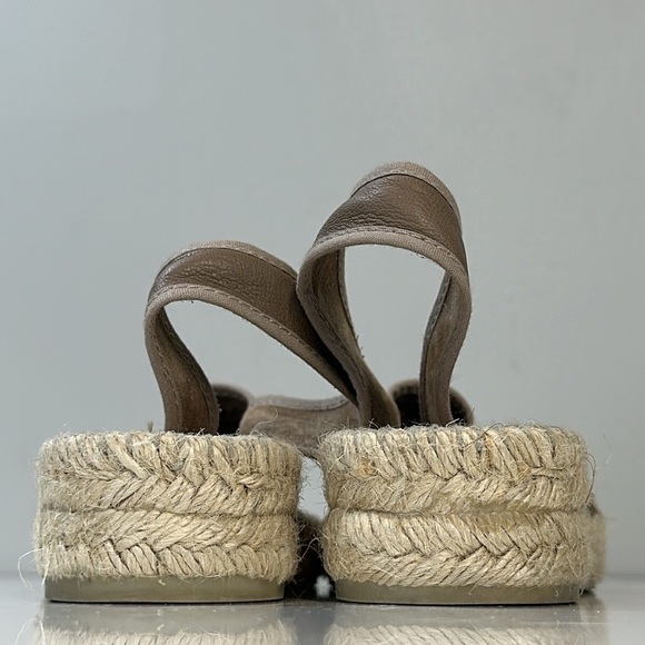 Anthropologie Gaimo Leather Slingback Espadrille Sandals Size 36(5.5) - Picture 7 of 15